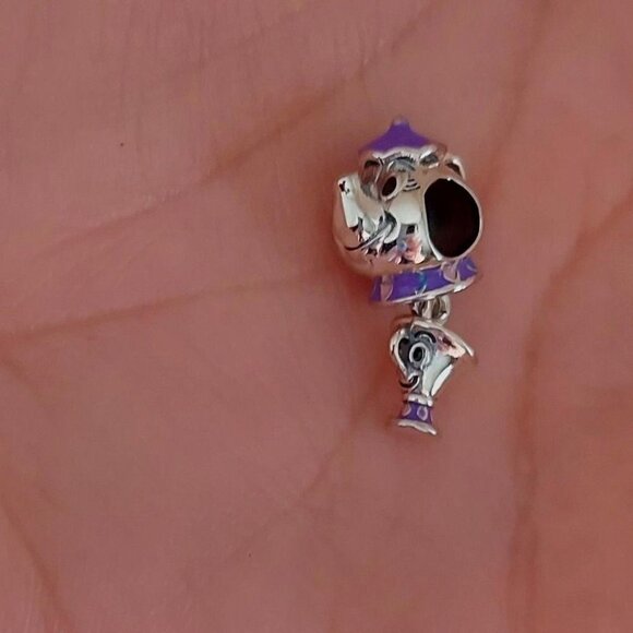 925 Silver Mrs Potts & Chip Charm - Picture 3 of 11